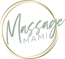 A logo of massage mami